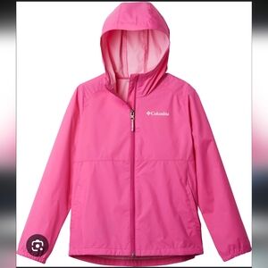 Columbia Girl's Switchback II Rain Jacket sz XL Women's XS/S Pink Outdoors Activ